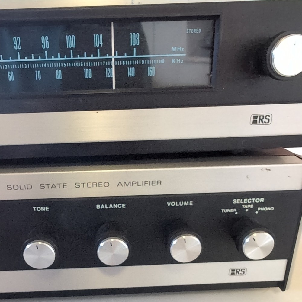 Realistic TM-101 & SA-101 Vintage Solid State AM/FM Stereo Tuner & Amplifier