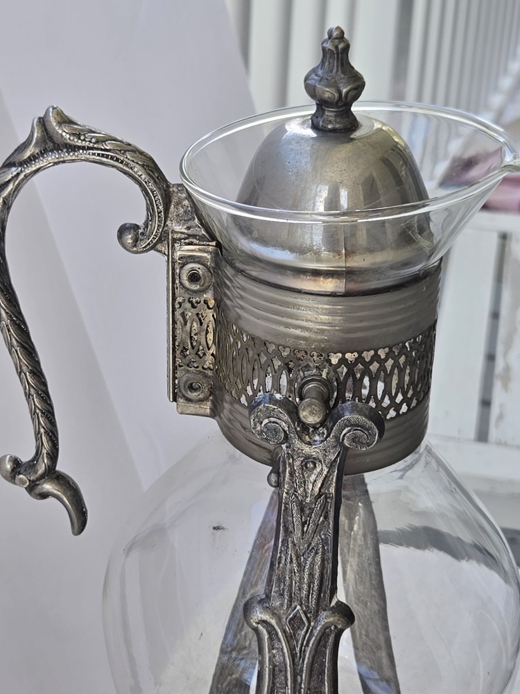 Vintage Coffee or Tea Carafe with a Warming stand Swings