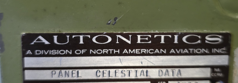 PANEL CELESTIAL DATA AUTONETICS - P/N: 65782-304 -