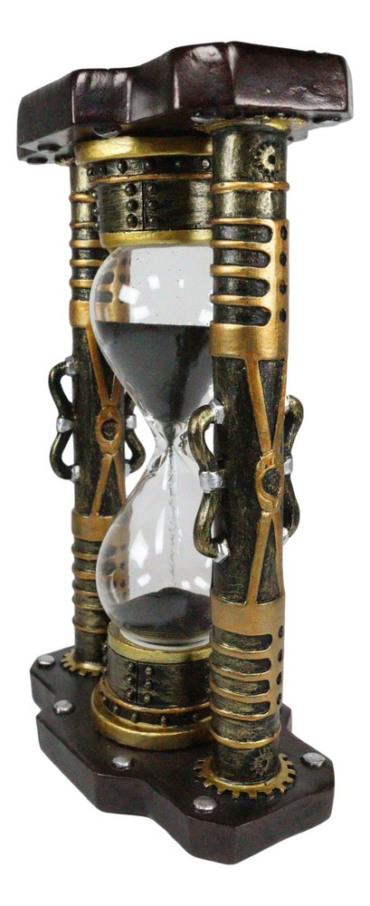 Ebros Endless Time Shifting Warp Column Tower Steampunk Gearwork Sand timer