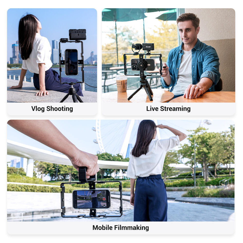 for iPhone 13 Magnetic Rig Stabilizer Vlogging Kit Video Camera + Remote Control