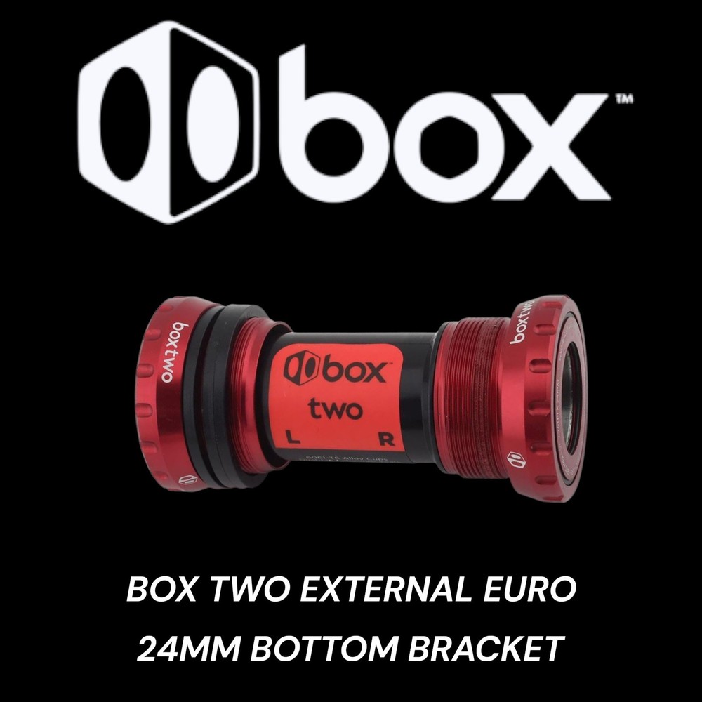 Box Two External Bottom Bracket (Red) (24mm)