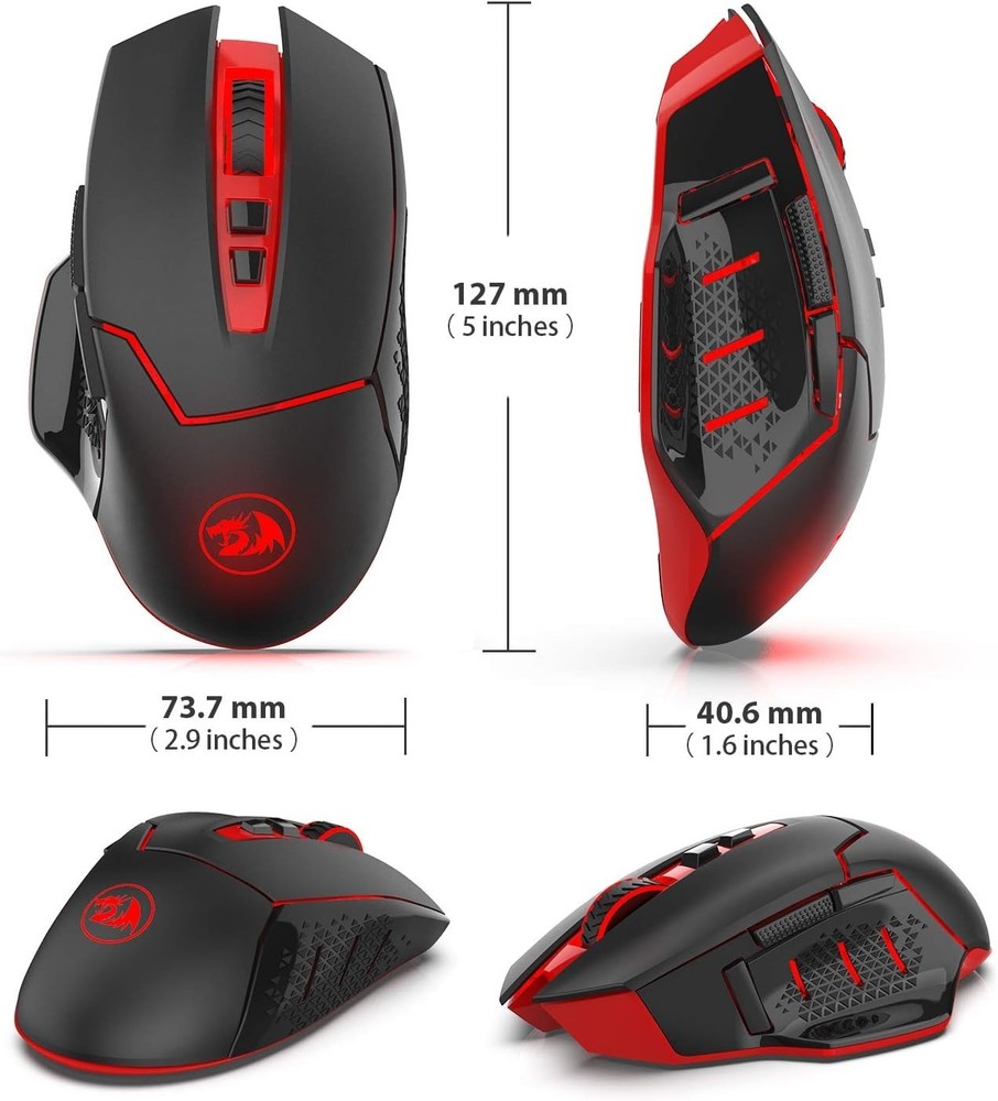 Advanced Ergonomic Wireless Gaming Mouse - Fast Response, 2400 DPI, USB Receiver