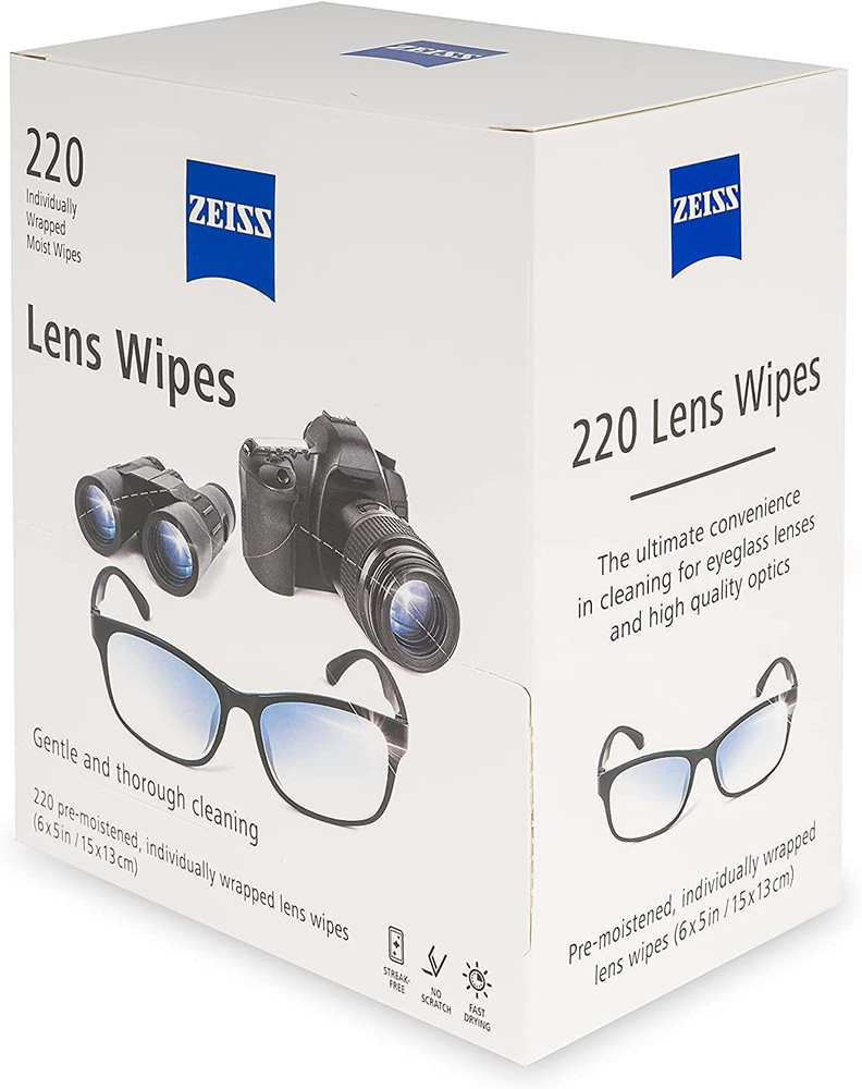 Lens Wipes, White, 220 Count