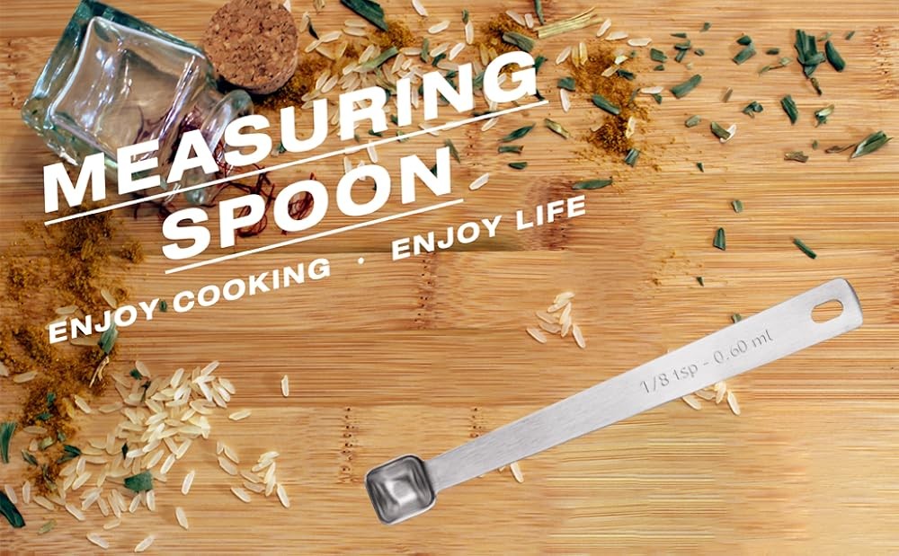 1/3 Teaspoon Single Tiny Square Bowl Measuring Spoon, Small Indivi
