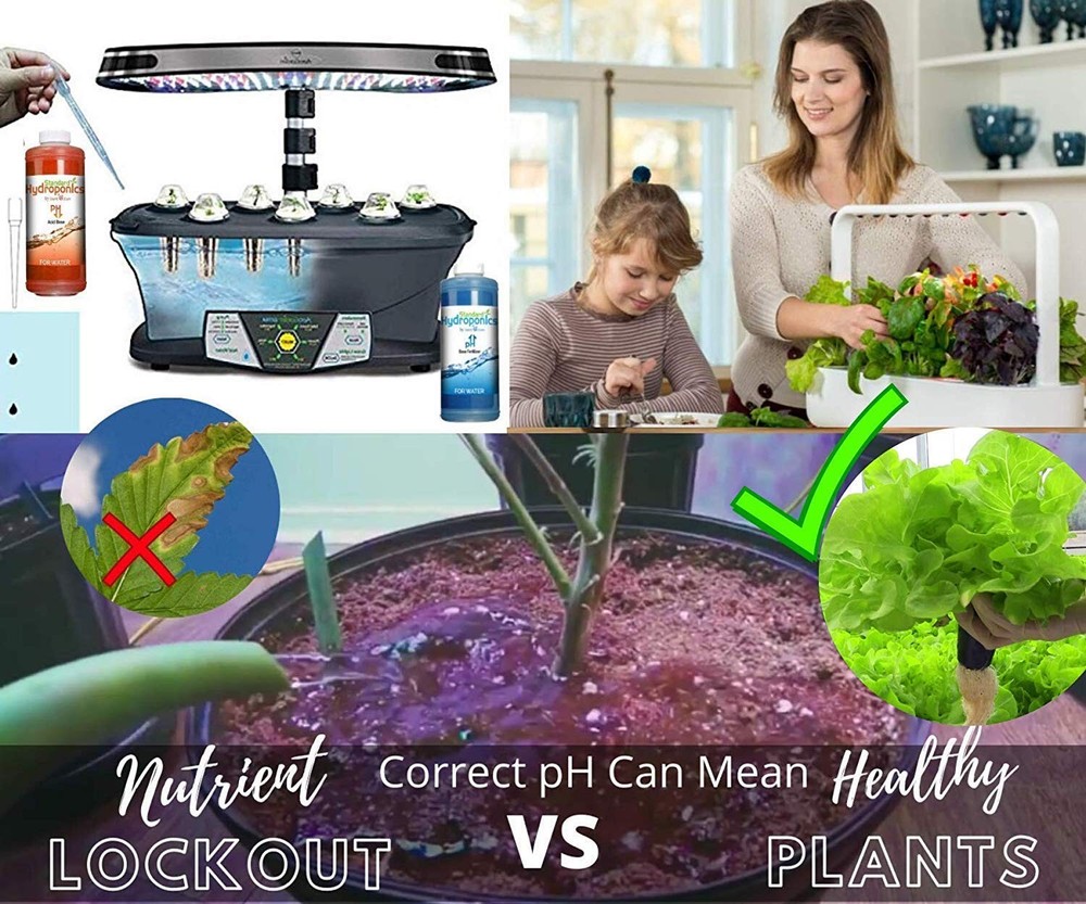 Standard Hydroponics pH Up and Down Kit - 10 Ounce Bottle pH Adjuster for Hyd...