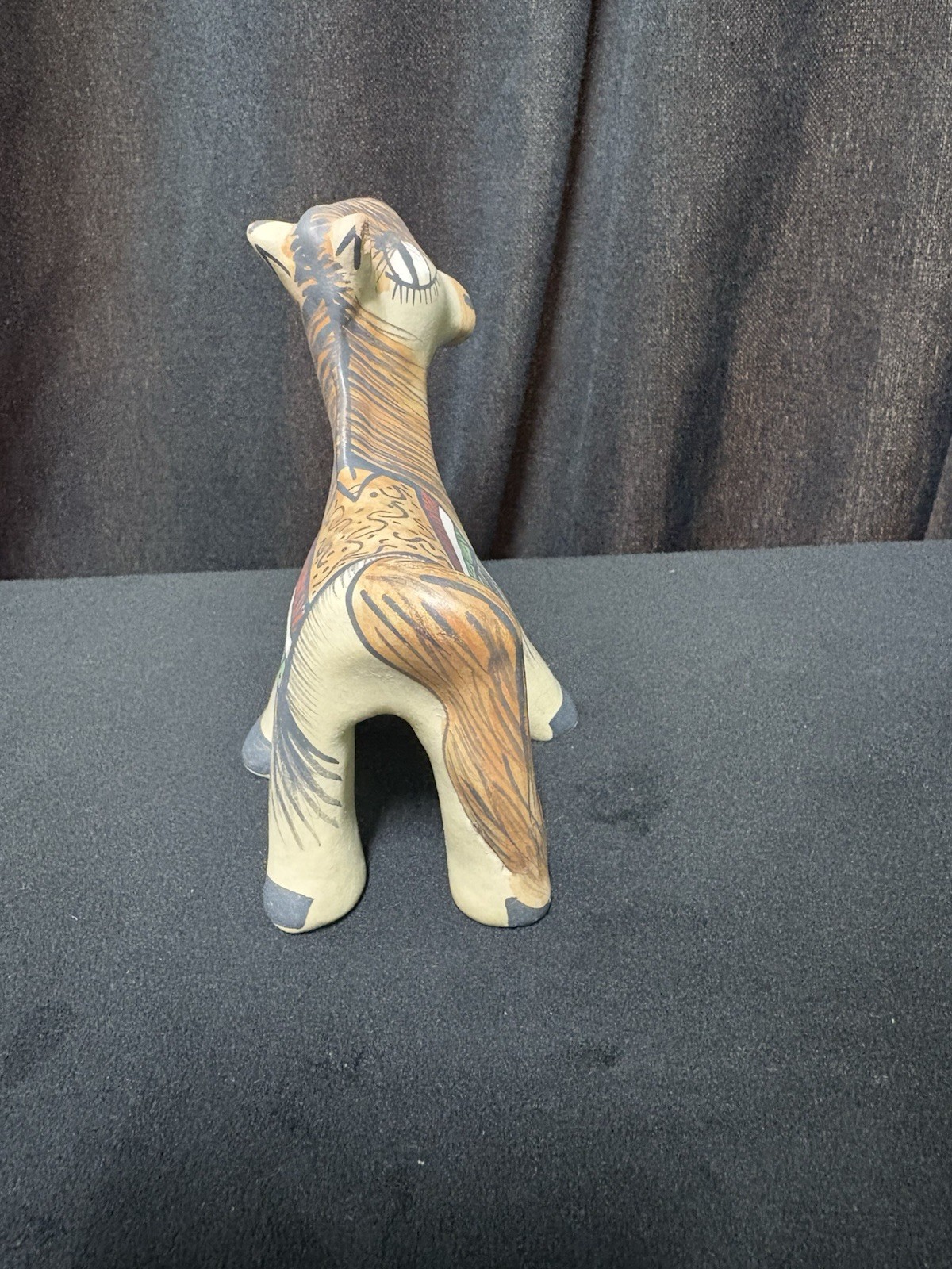 Santa Clara Pueblo Pottery Donkey by Artisan STEPHANIE NARANJO