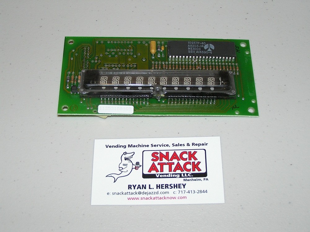 (AP) AUTOMATIC PRODUCTS 111, 112, 113 SNACK MACHINE LED DISPLAY BOARD CABLE