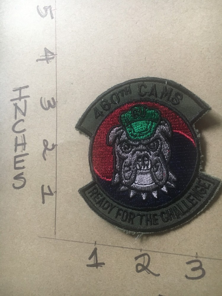 USAF 460th CAMS Squadron subdued patch 5/3/25
