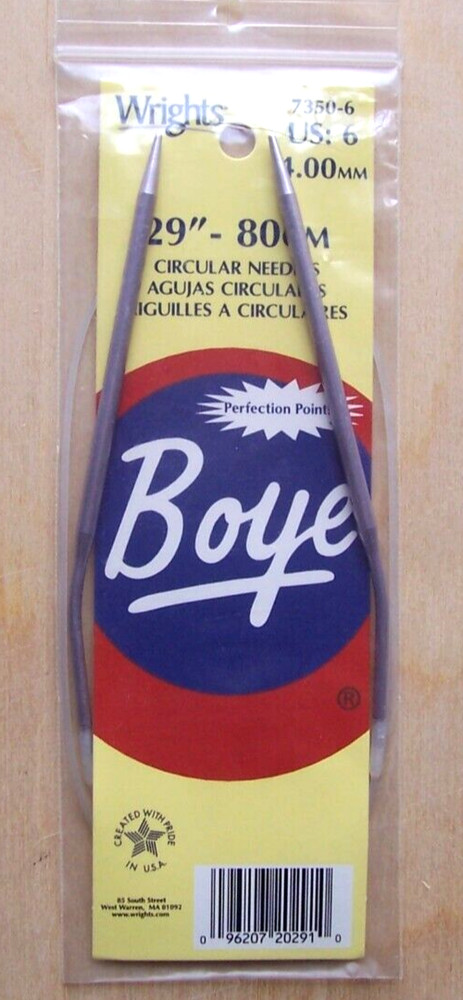 Boye Circular Knitting Needles Aluminum 29" Size 6