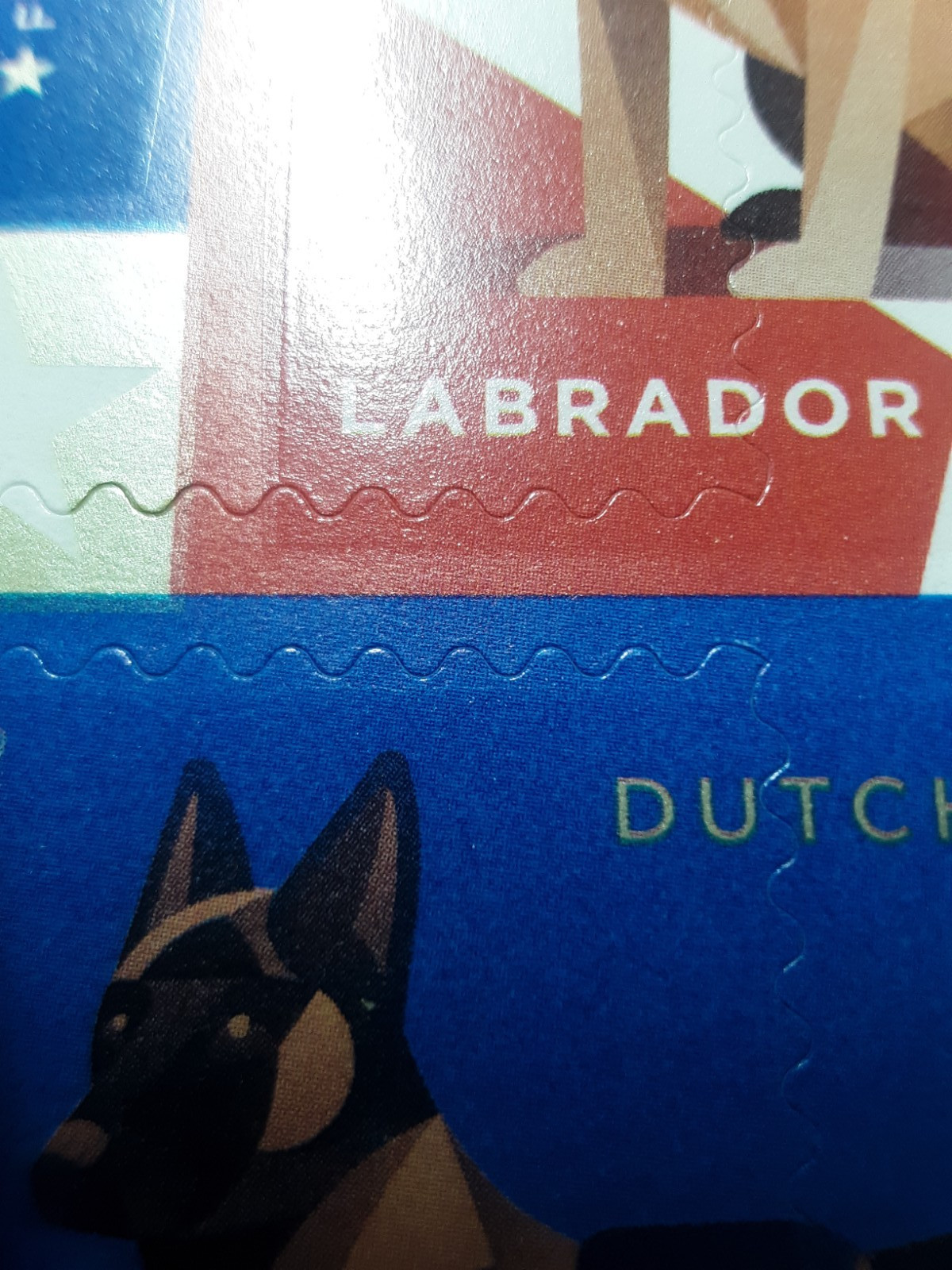 US EFO ERROR Stamps: #5408a Military Working Dogs: Big die cut shift! MNH