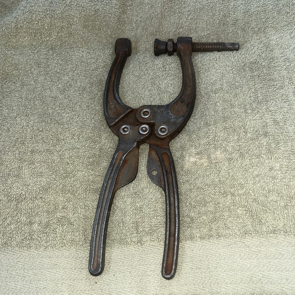 ANTIQUE DETROIT STAMPING ADJUSTABLE U CLAMP 8" FUNCTIONAL