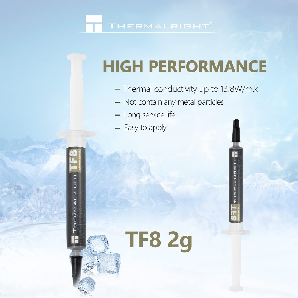TF8 2g High Performance Thermal Compound Paste 13.8W/mK Durability Cooler