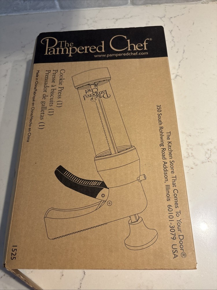 Pampered Chef Cookie Press New In Box