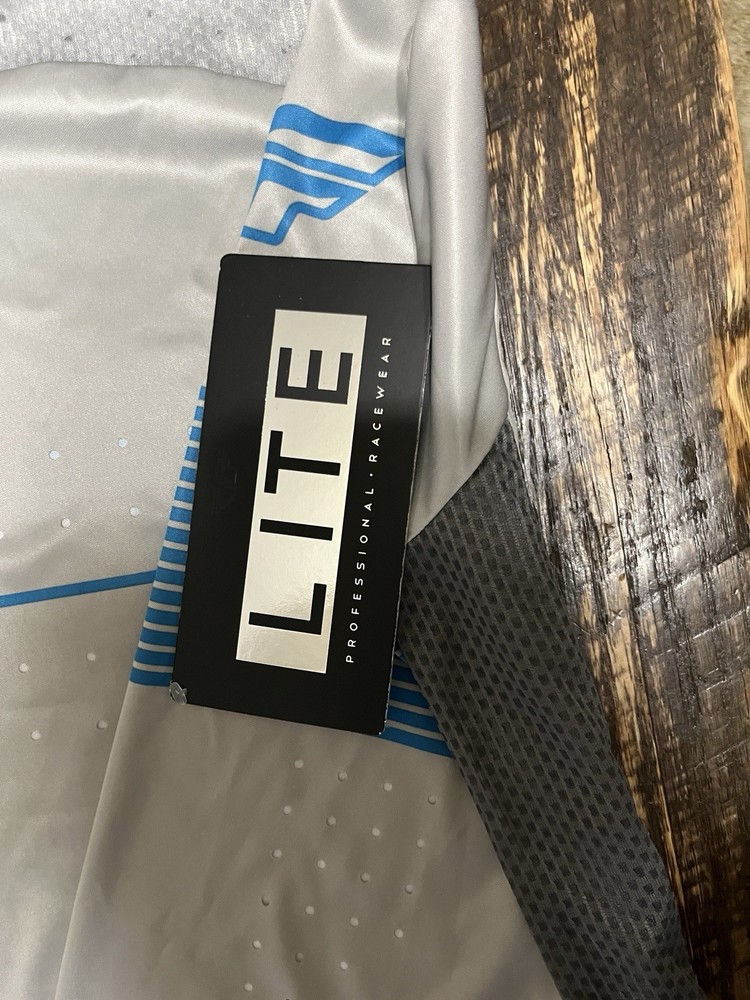 Lite Fly Racing Jersey- Size M- Gray/Blue
