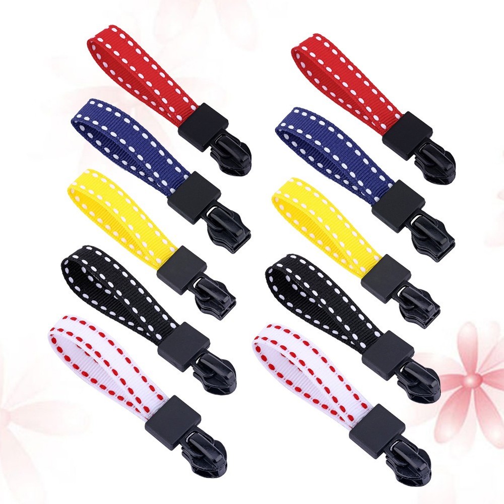 20 Pcs Webbing Zipper Heads Clothes Puller Purse Replacement