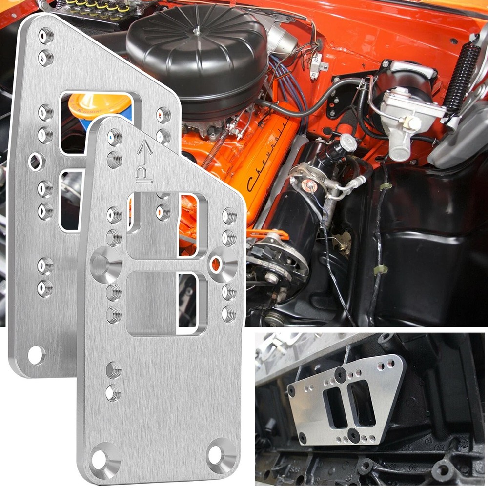 Motor Mounts Adapter Plates Swap Bracket Small Block for LS Engine Conversion
