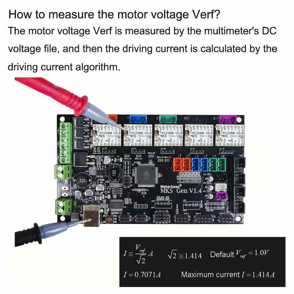 TMC2208 V2.0 Driver Step stick Stepper Motor Mute Driver Module For 3D Printer