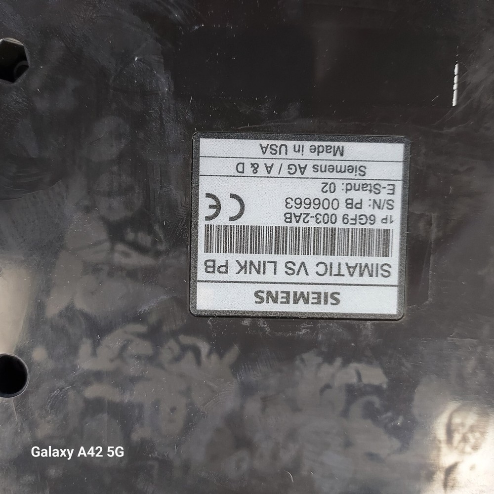 Siemens simatic VS-725 camera with software