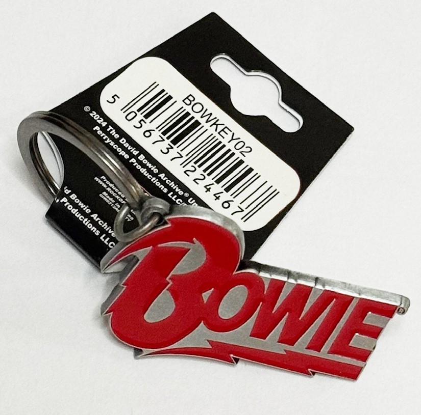 David Bowie Keychain & Patch Bundle – Official Rock Music Memorabilia Set