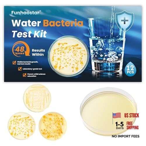 Bacteria Test Kits for Drinking Water - 12 Tests Detect Coliform, E.coli & All