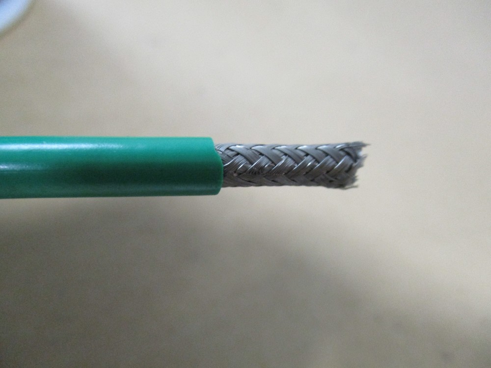 50 FT. 22 AWG GREEN BRAID SHIELDED COAX CABLE