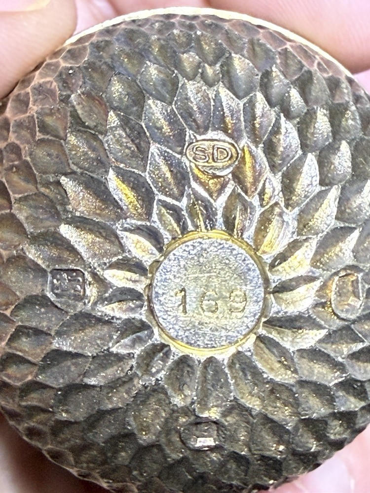 Stuart Devlin Limited Edition Silver Gilt Bird Egg Trinket Box #169