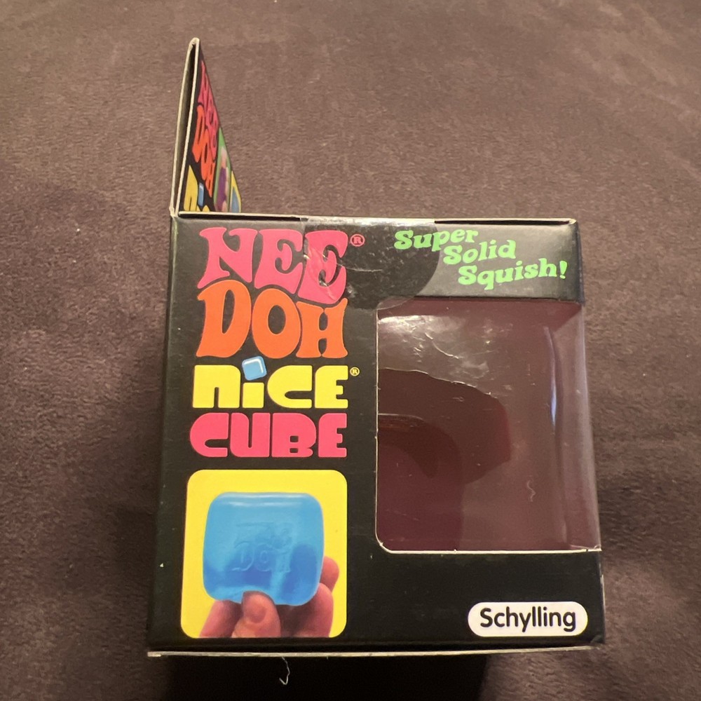NEW Nee Doh Nice Cube Super Solid Squish Pink Toy, FAST SHIPPING!