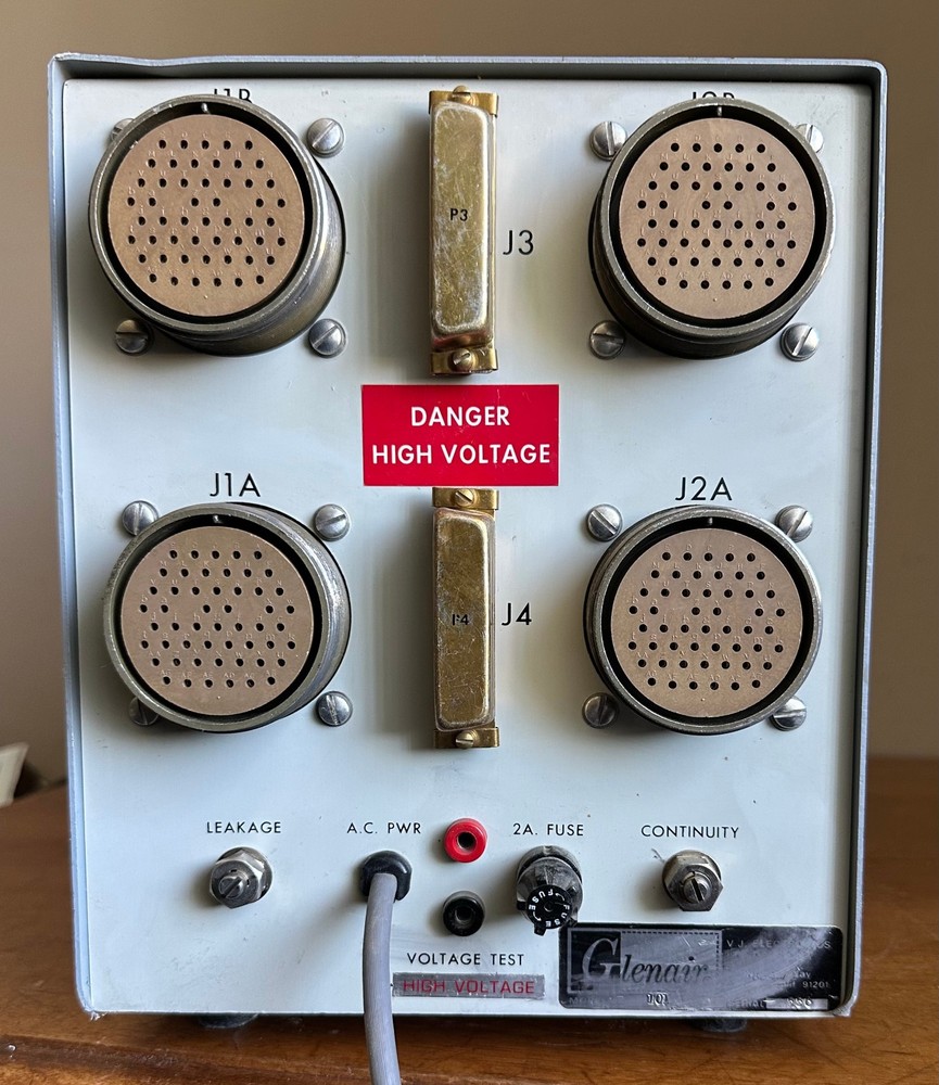 Glenair VJ Electronics Model 101 Automatic Aviation Cable Tester w/Handle