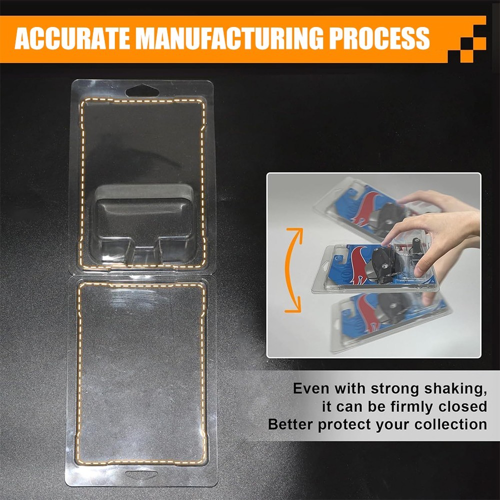 10Pack Clear Protector Case Plastic Display For Hotwheels & Matchbox Basic Cars