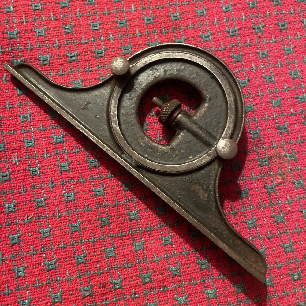 Brown & Sharpe Combination Square Protractor Head Machinist Tool USA
