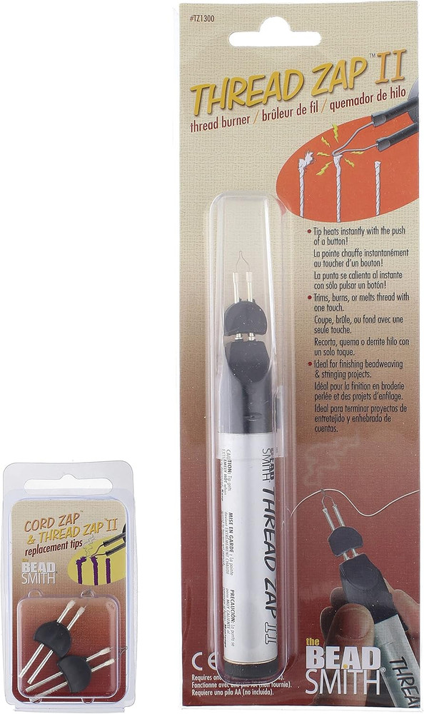 Thread Zap - 5.25” Thread Burner - plus 2 Pack Replacement Tips Included - Tr...