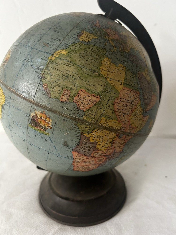 Rand McNally 1930’s Terrestrial Indexed Art Globe