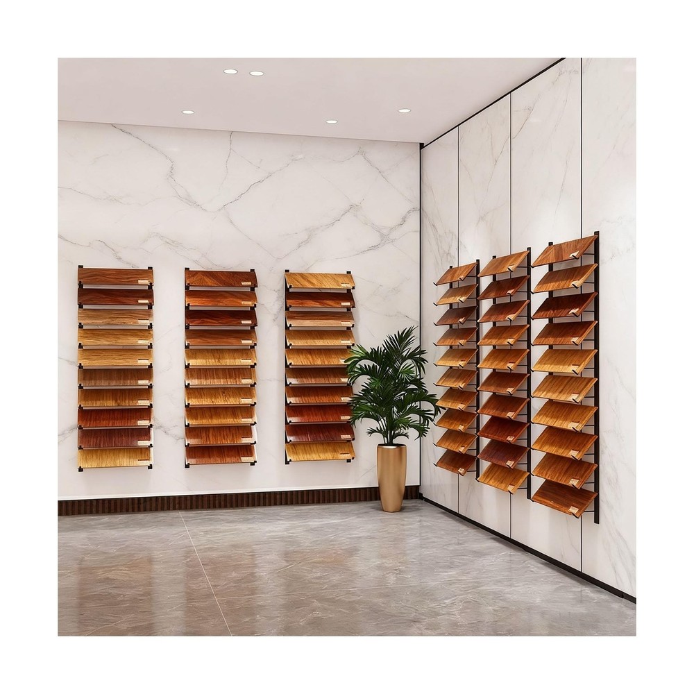 Wall Mounted Floor Tile Storage Rack, 10-Layer Porcelain Sample Display Stand...