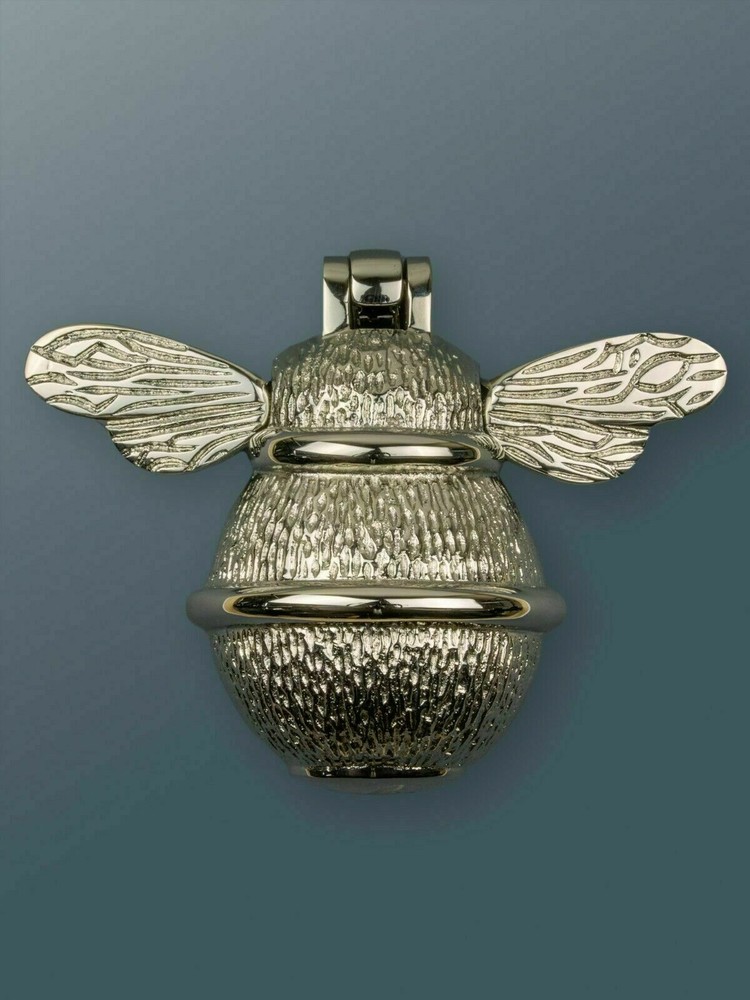 BUMBLE BEE DOOR KNOCKER, SOLID BRASS MATERIAL, VARIOUS FINISHES CHROME