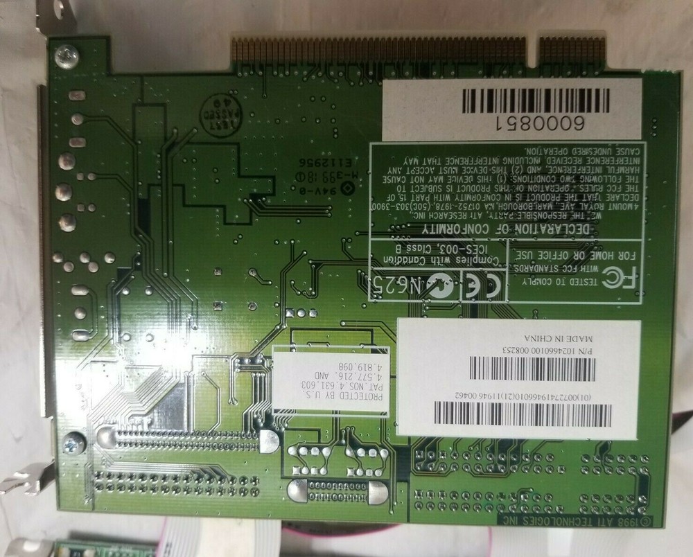 ATI TV TUNER & Video Graphics Card Combination E112956