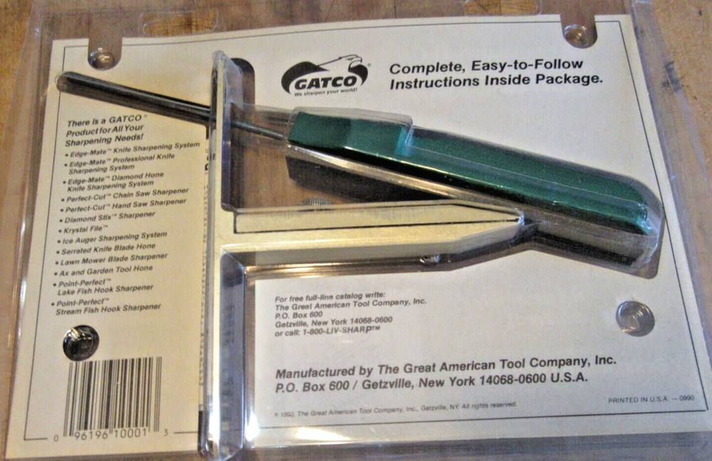 Gatco Knife Kitchen Utensil Sharpener Sharpening System 10001 New In Pkg