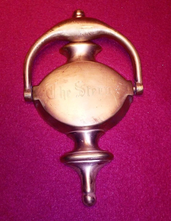 1960s Front Door Classic Knocker Solid Brass