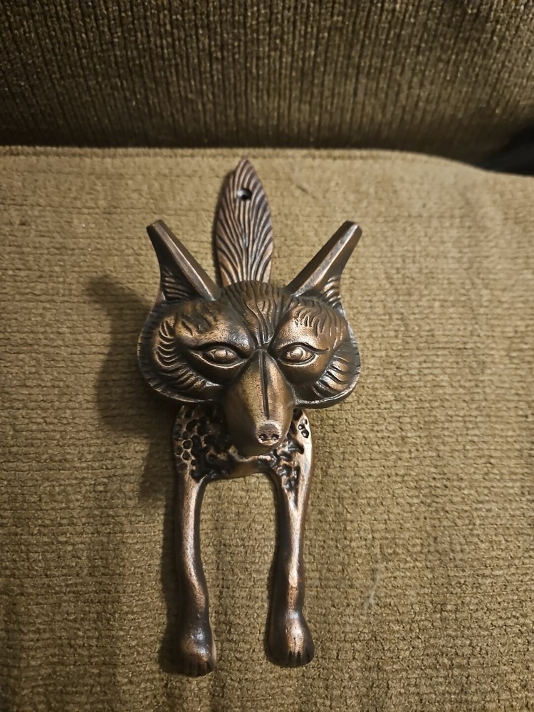 Cast Iron Fox Door Knocker Hunter Cabin