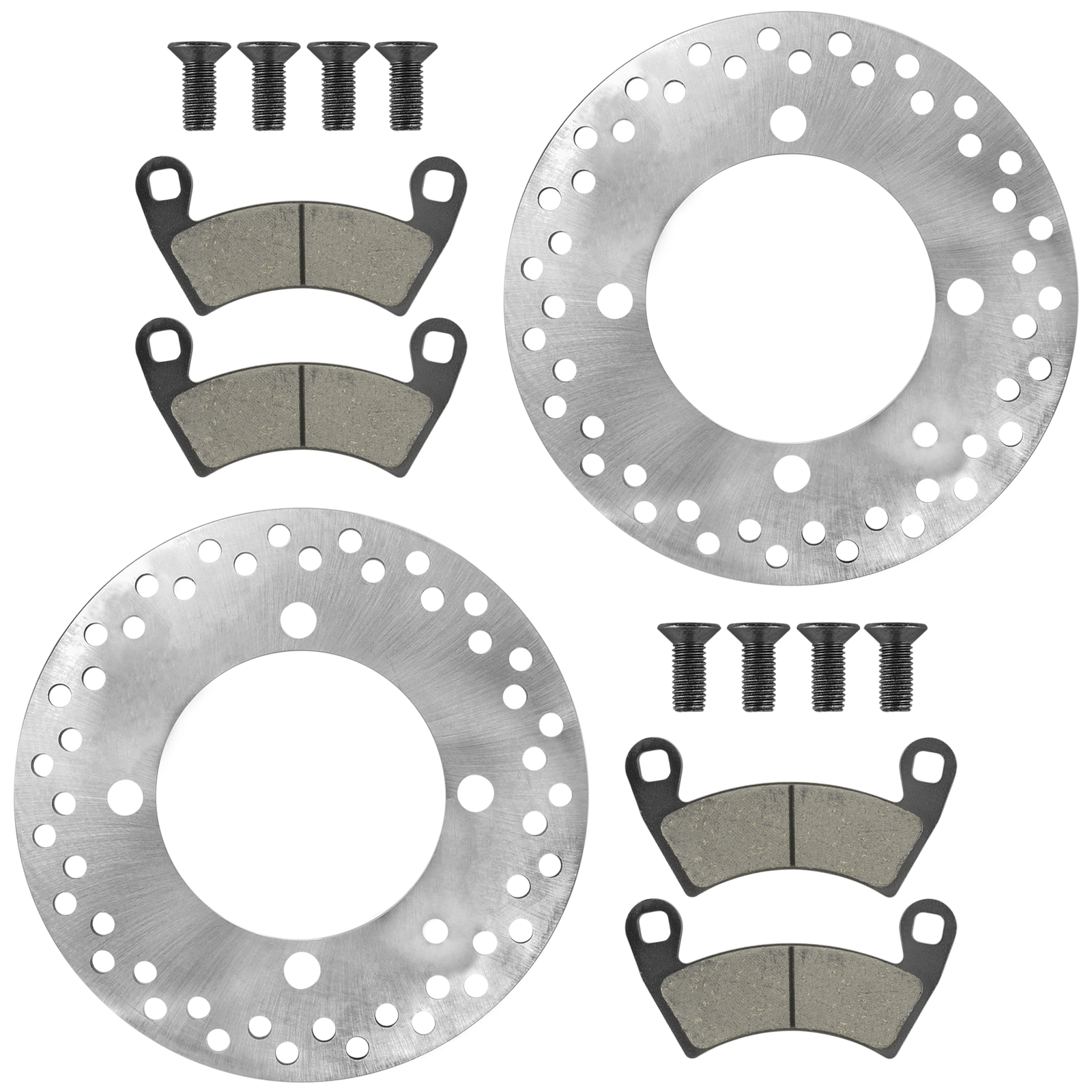 Brake Discs w/Pads & Bolt For Polaris Ranger 1000 XP 1000 Crew XP 1000 18-2024