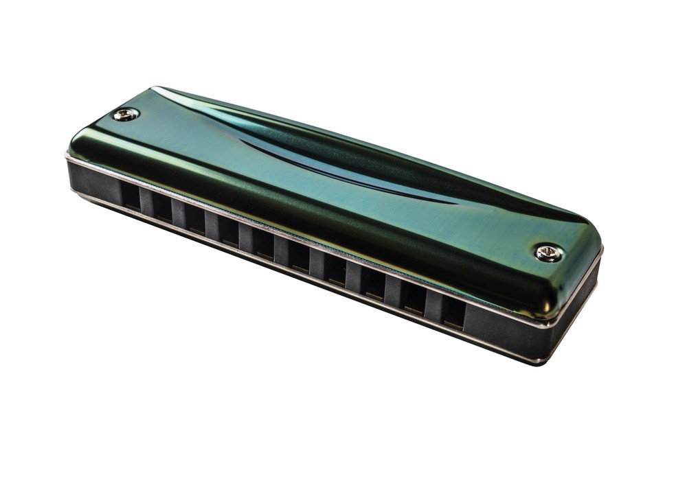 Suzuki C-20-E Olive Harmonica. Key of E