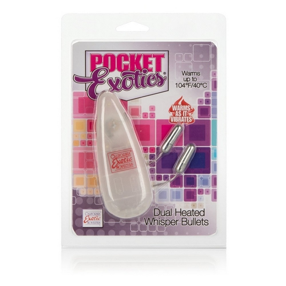 Pocket Exotics Dual Heated Whisper Bullets Bullets & Eggs