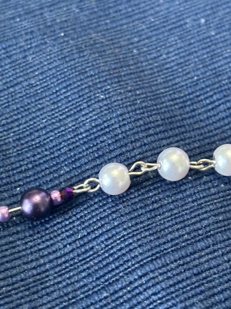 Catholic Rosary Purple and Lavender First Communion Holy Eucharist Handmade