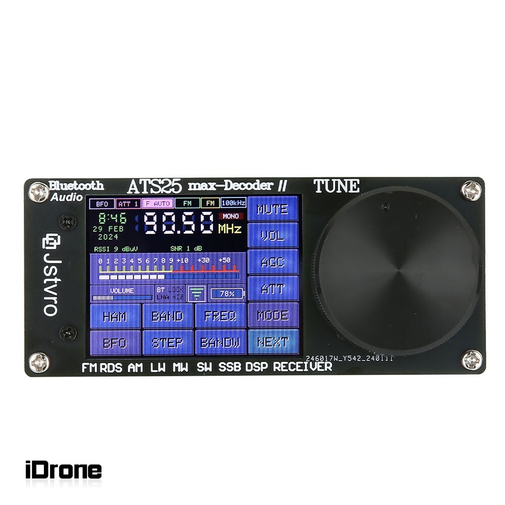 ATS25 Max Decoder II Bluetooth Full Radio Receiver FM SW SSB MW LW Receiver