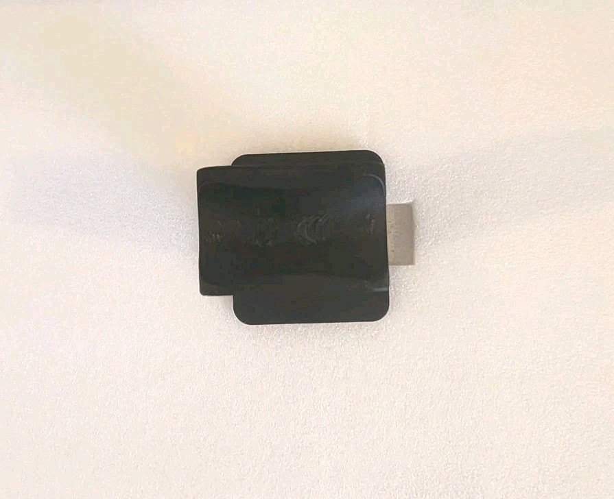 Modern 3D Printed Rectangular Headphone Stand Black Desk Headset Holder