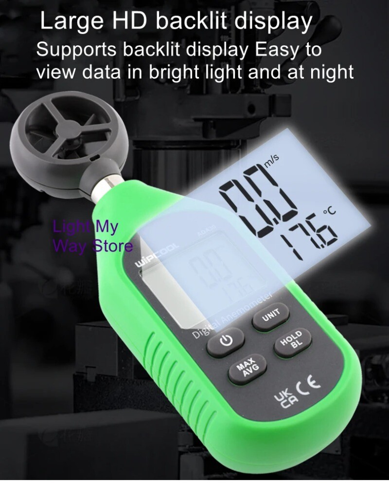 ADA30 Handheld Anemometer Digital Anemometer High Accuracy Anemometer