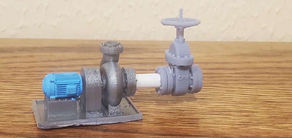 O Scale Centrifugal Pump and Motor - MEDIUM