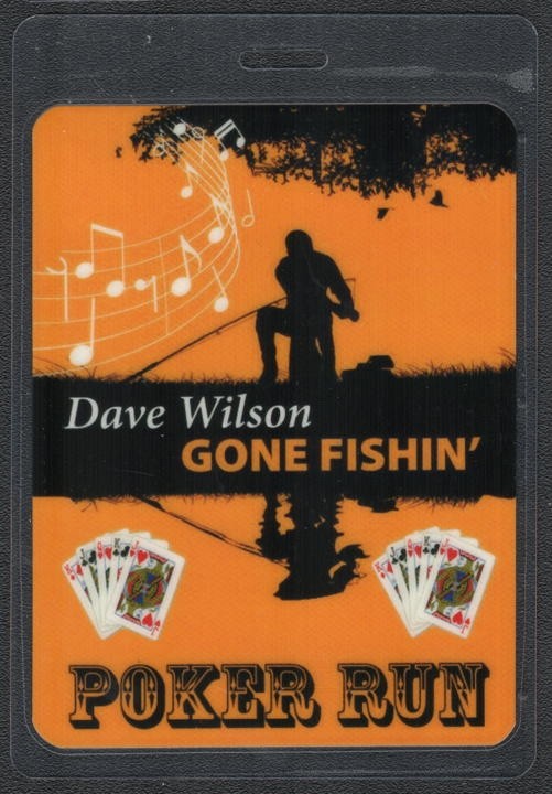 Dave Wilson Backstage Pass - 2000s Laminated Pass
