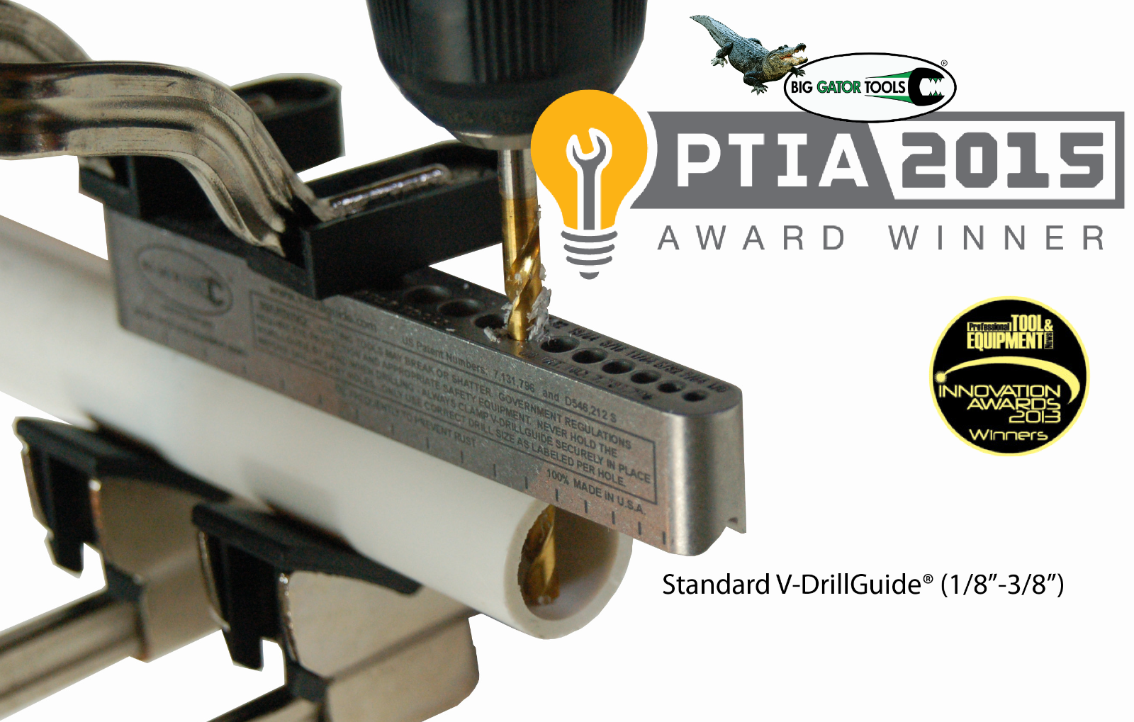 Drill guide - Helps drill gun parts, barrels, pistols, sites, slings, gunsmith