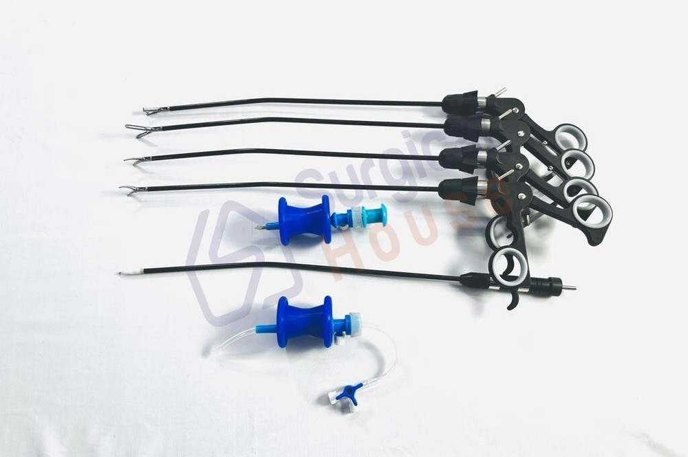 SILS Single Laparoscopic Incision Port Grasper Forceps Instruments Set 6Pc 5MM